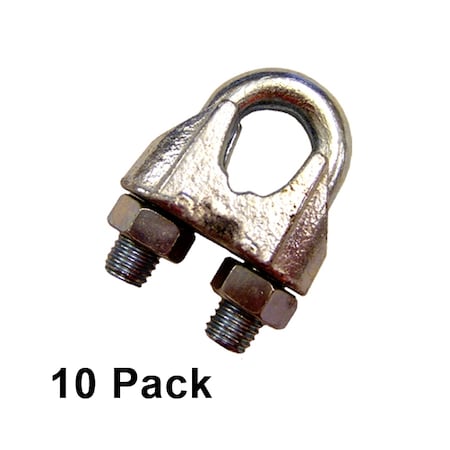 Us Cargo Control 3/4" Zinc Plated Malleable Wire Rope Clip (10 pack) MWRC34-10PK